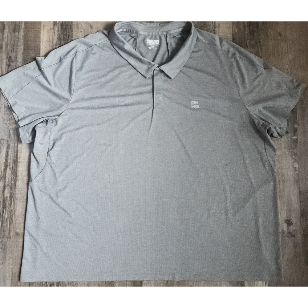 Alaskan Hardgear Polo Shirt Mens 3XL Gray Performance Short Sleeve AKHG Duluth